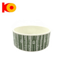 Bestseller maßgeschneiderte Außen -Farbglasur Inner Decal Food Pet Bowl